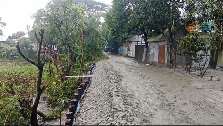 মুন্সীগঞ্জে ধসে পড়া সড়কের মেরামত কাজ সম্পন্ন